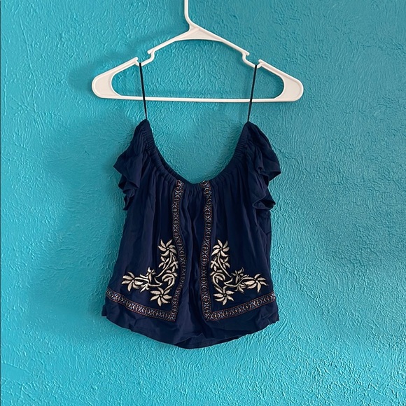 Embroidered off the shoulder top - Picture 2 of 2